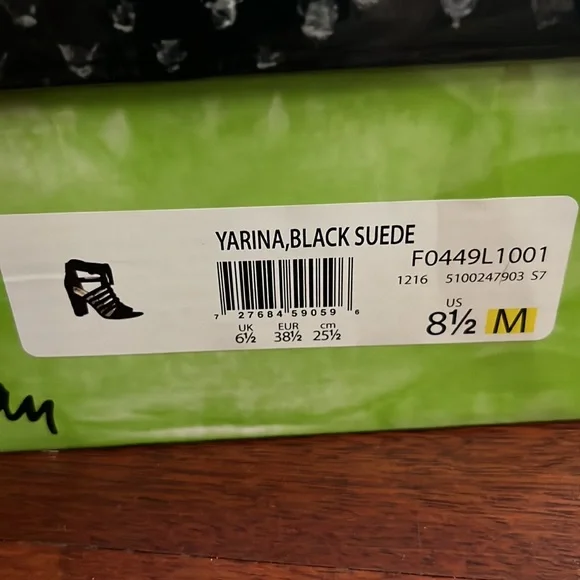 Sam Edelman Yarina Black Suede Heels - Picture 8 of 8